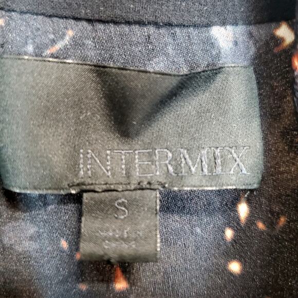 Intermix Silk Fairy Black Floral Dress Sm Asymmetric Layers Sheer Flowy Romantic - Picture 4 of 16